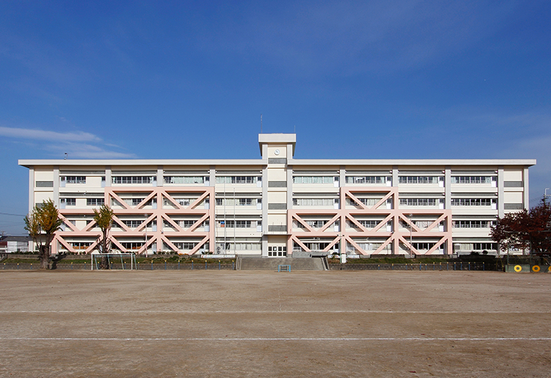 池田市立石橋小学校 本館西館耐震補強工事